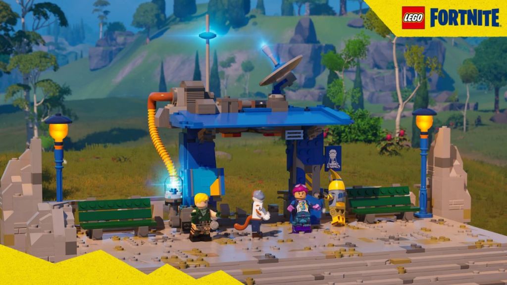 LEGO Fortnite представляет быстрое путешествие на боевом автобусе