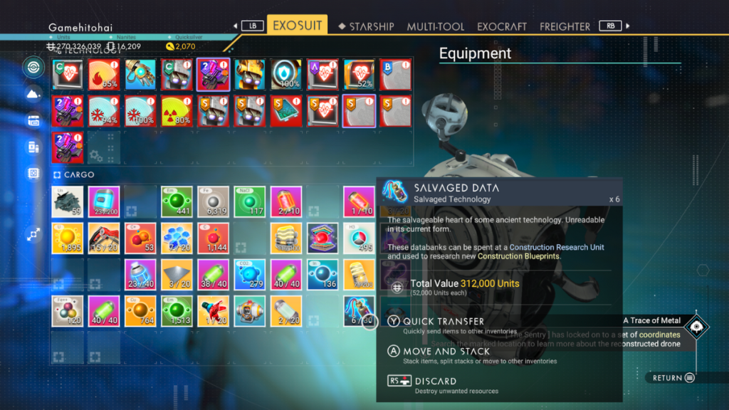 How to get Salvaged Data in No Man’s Sky