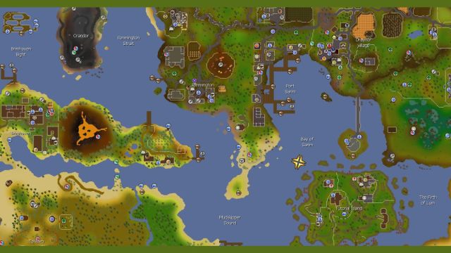 old school runescape sailing map