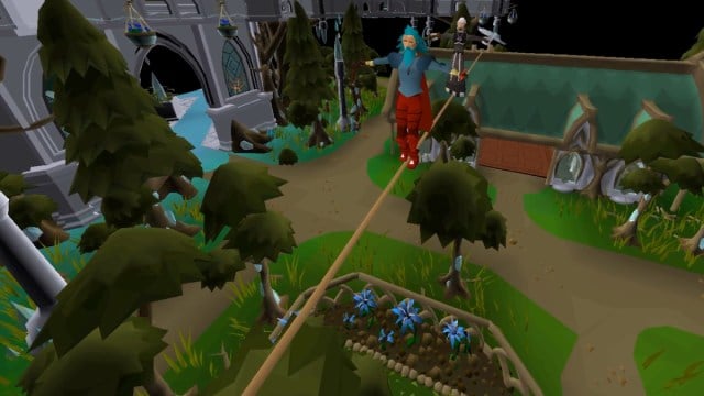 An outdoors section in Old School RuneScape