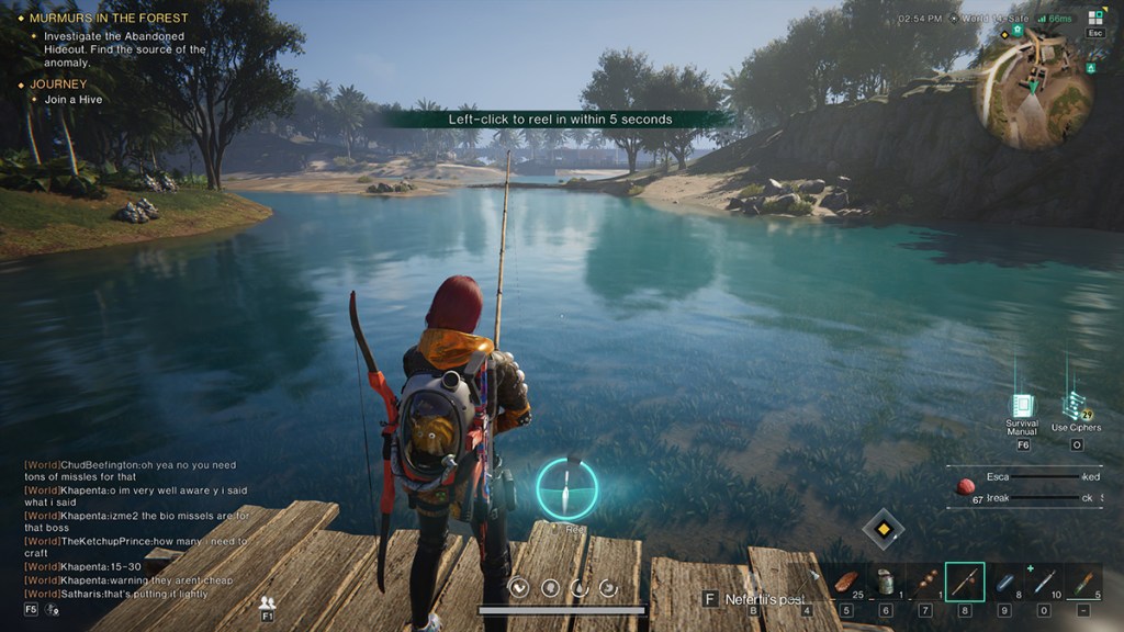 once human fishing