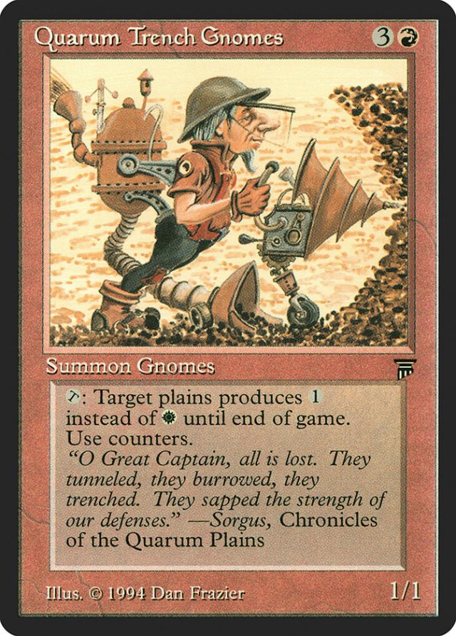 Quantum Trench Gnomes MTG card art