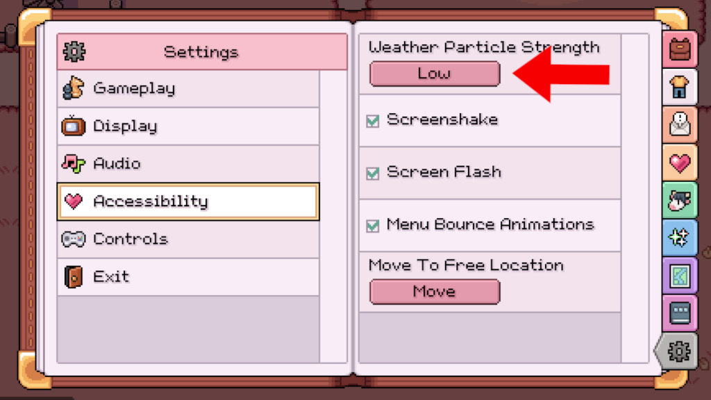 How to change keybinds and other useful settings in Fields of Mistria