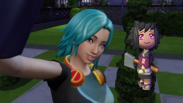 Yuki Behr as she appears in-game in MySims