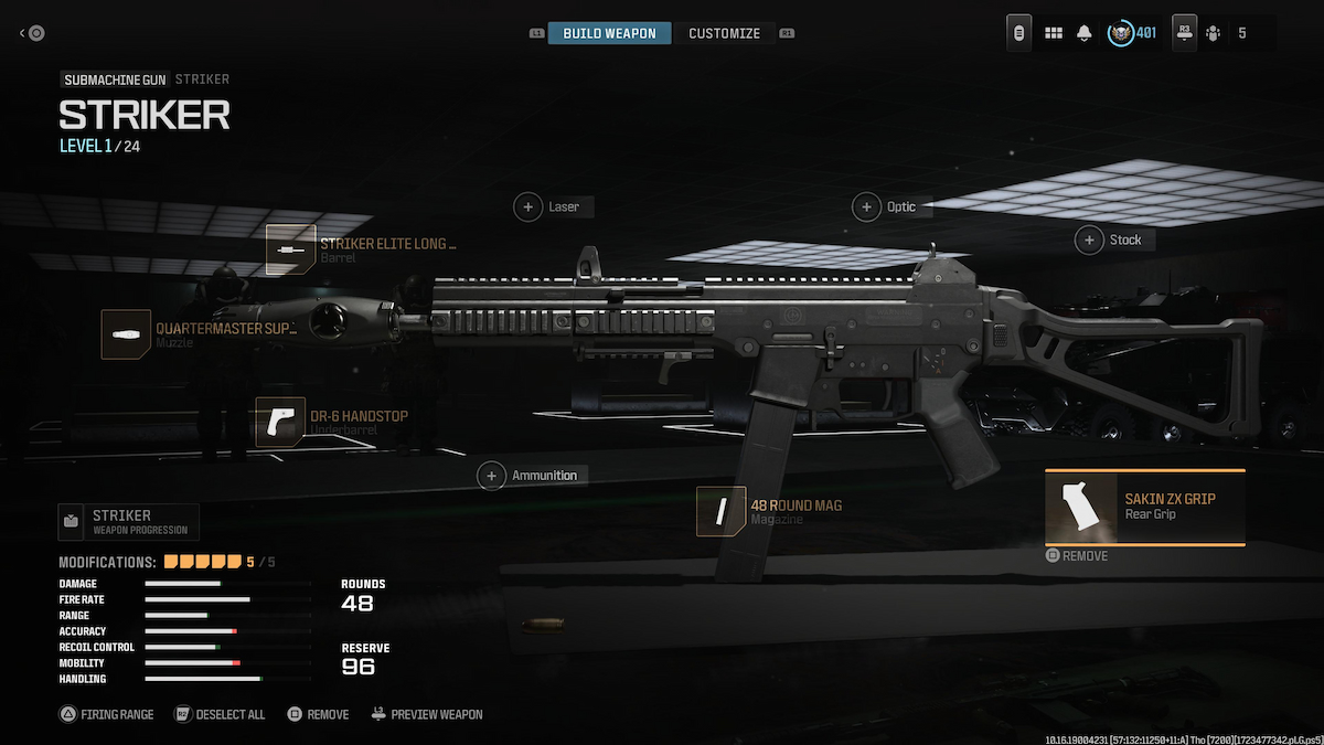 Best Striker loadout in MW3 and Warzone