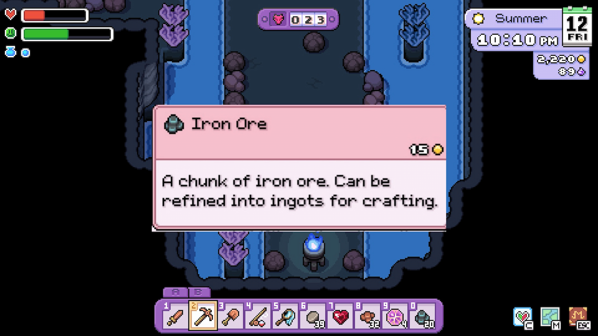 Where to find Iron Ore in Fields of Mistria