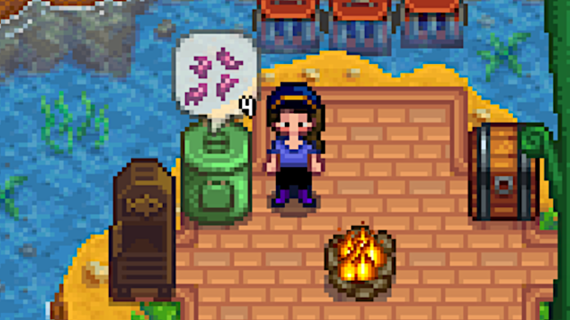 Using a Worm Bin to make bait in Stardew Valley