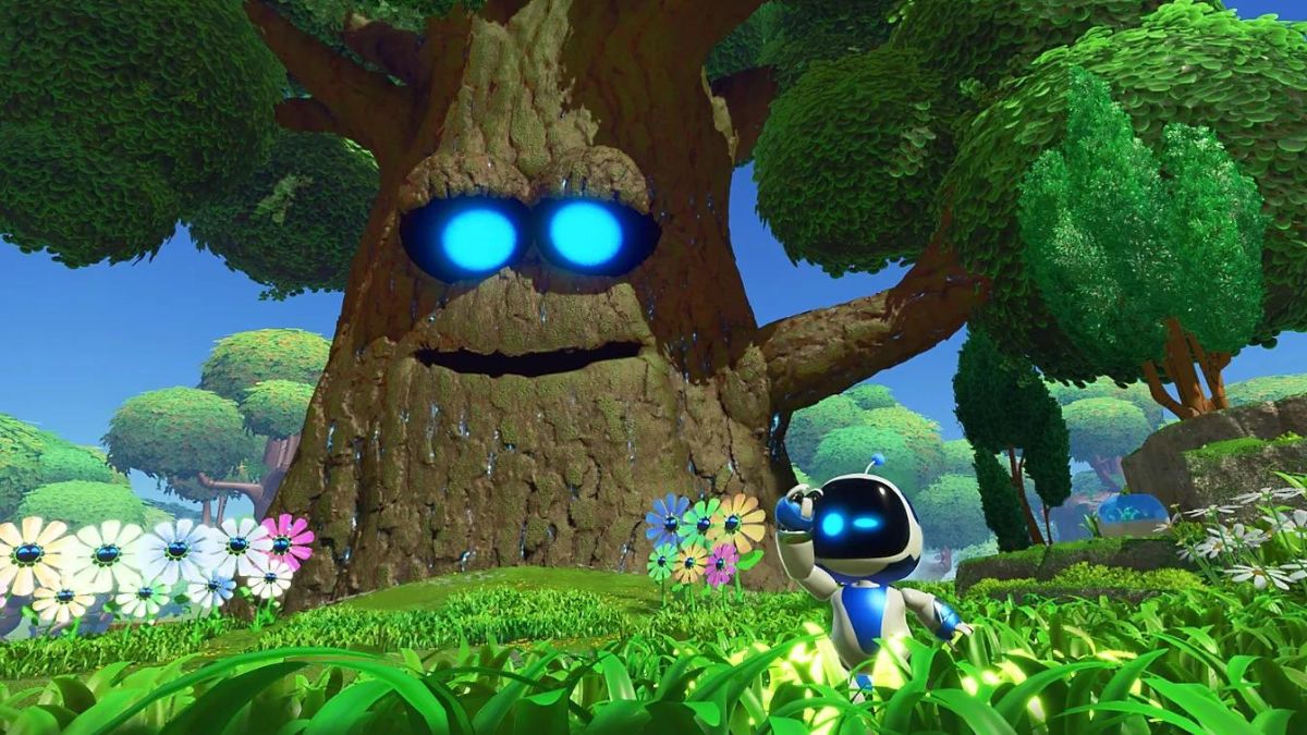 Astro Bot and the big tree (Will it ever appear in Super Smash Bros?)