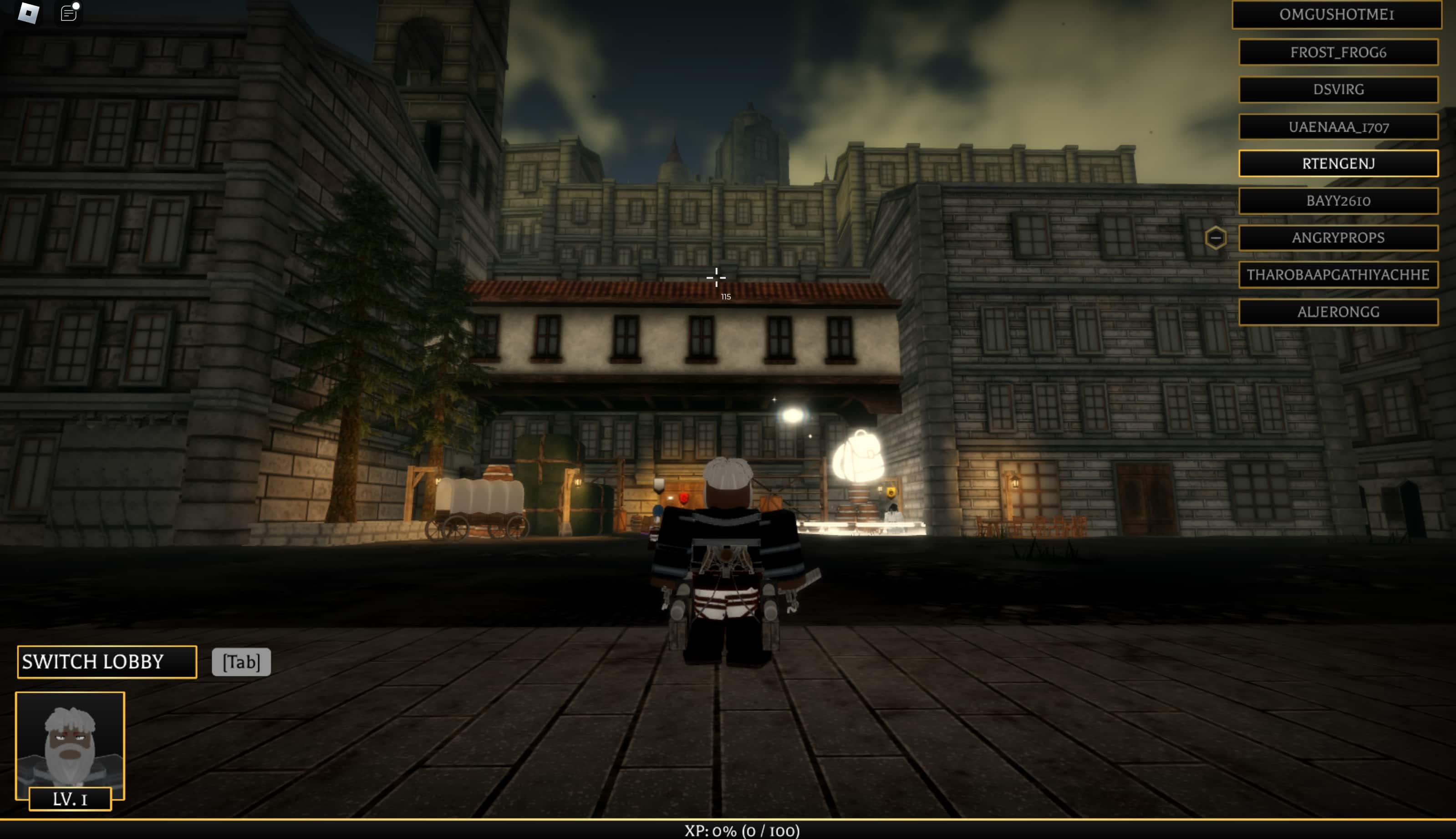 A screenshot of a building in Attack On Titan Revolution.