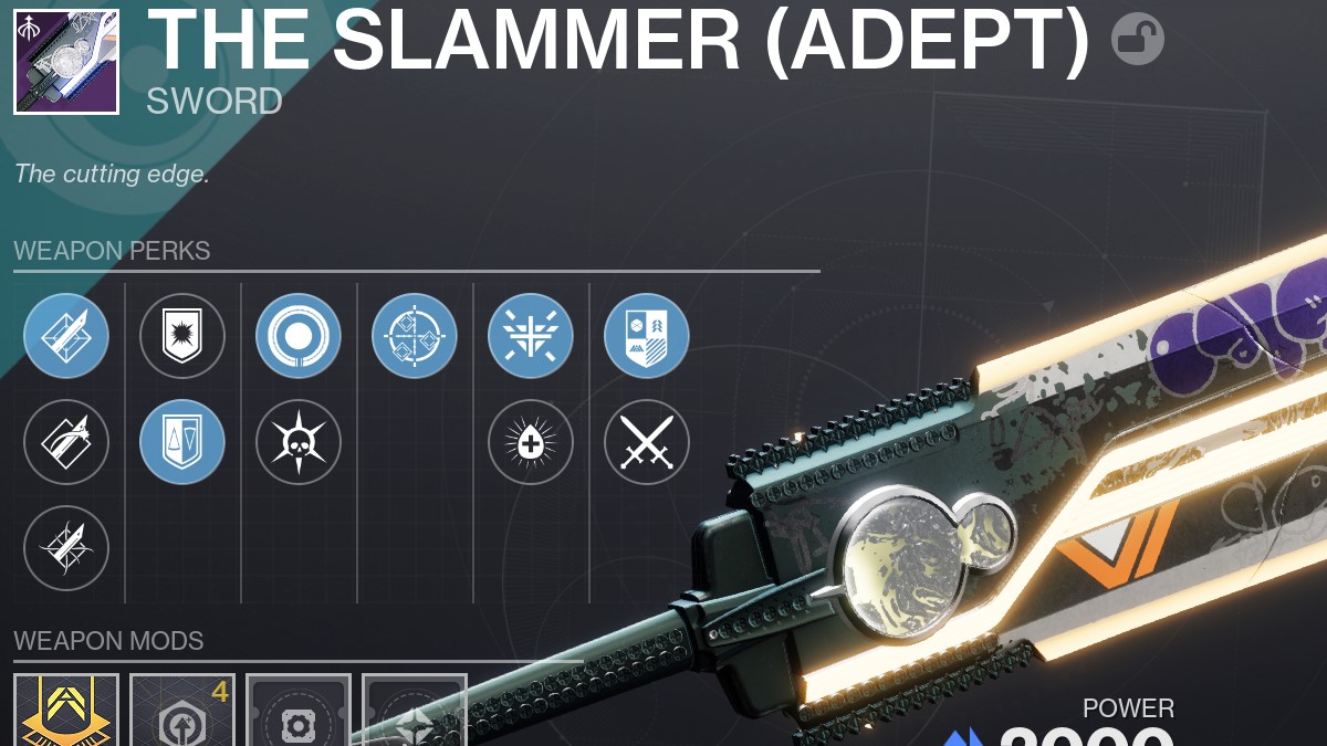 Destiny 2 The Slammer god roll: mejores ventajas y accesorios