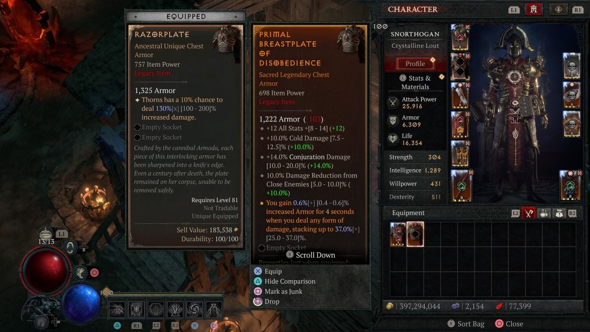 What is a legacy item in Diablo 4?