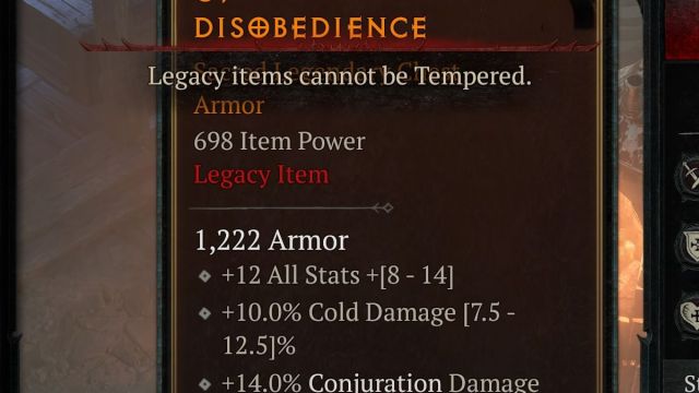 What is a legacy item in Diablo 4?