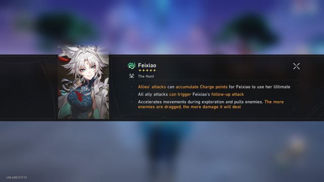 Feixiao Introduction in Honkai: Star Rail