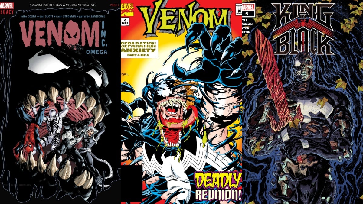 Venom Tri-Feature, Venom Inc. #6, Separtaion Anxiety #4, King in Black #5 Cover Art