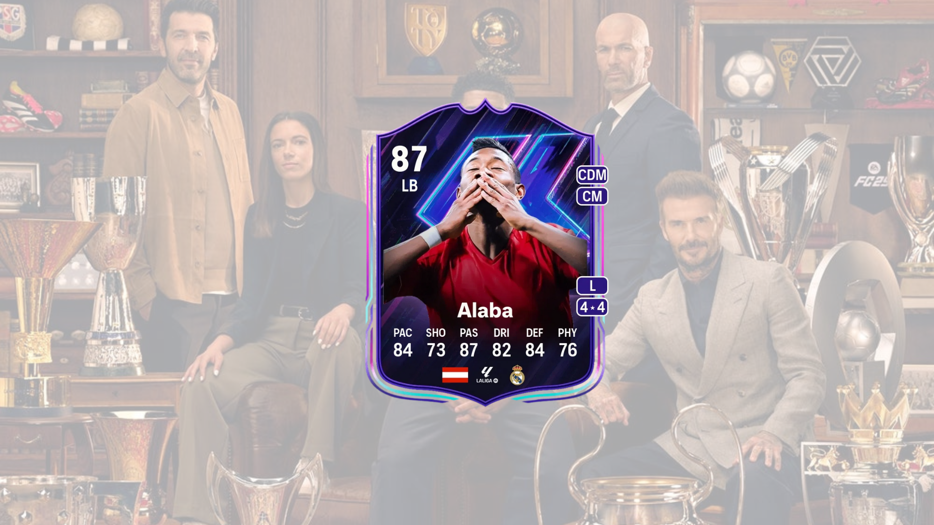 An image of David Alaba Flashback objective in EA FC 25