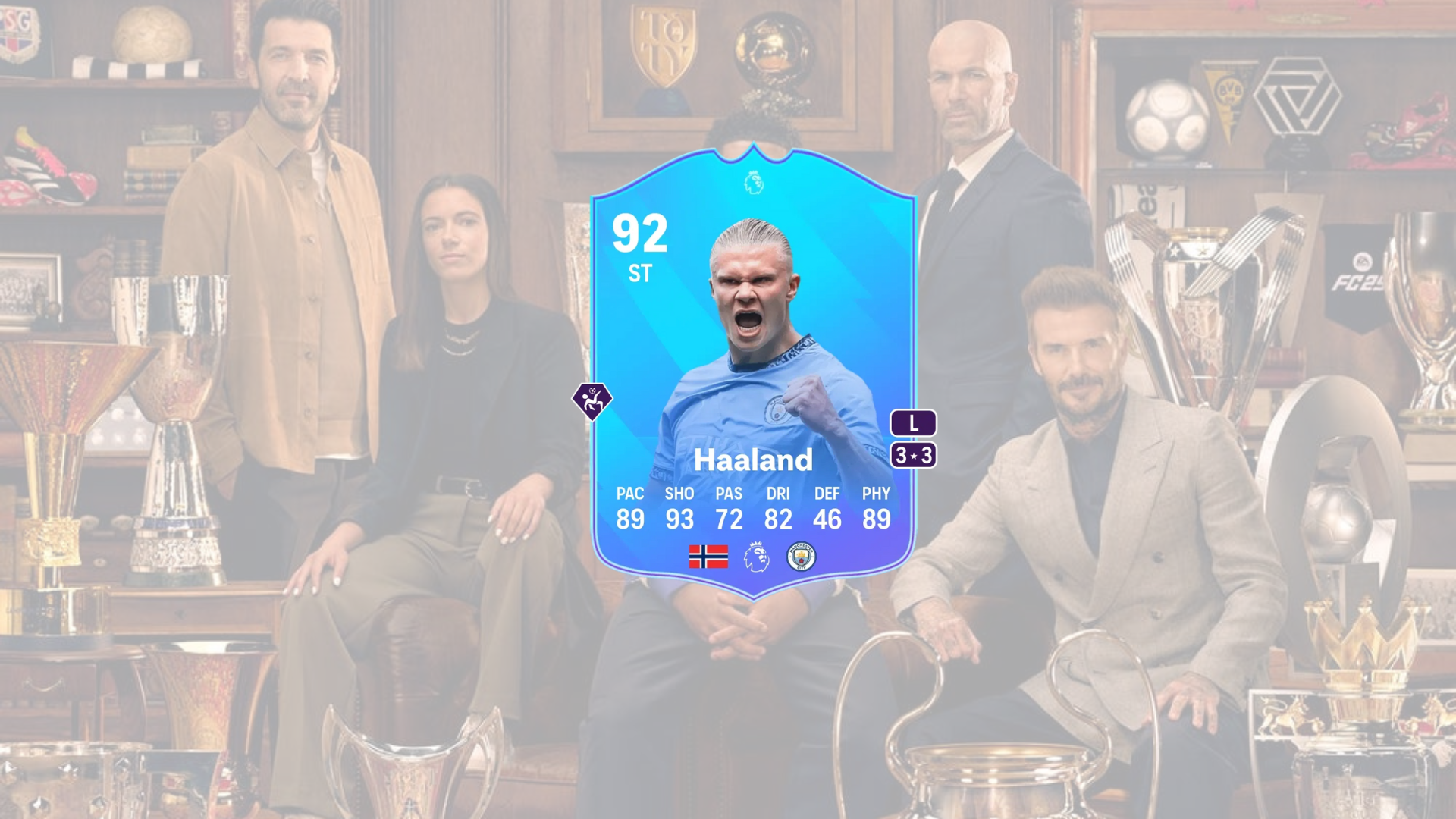 An image of Erling Haaland Premier League POTM objective in EA FC 25