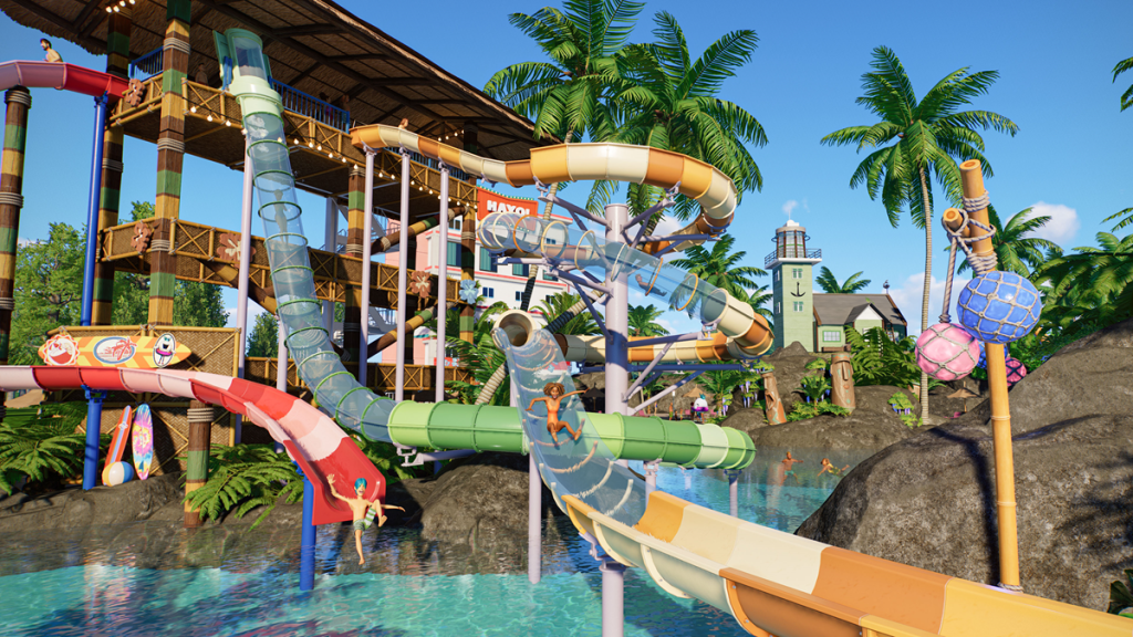 Planet Coaster 2 ingresa a la zona de chapoteo con la incorporación de parques acuáticos