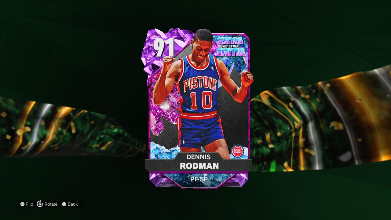 An image of Amethyst Gems of the Game option pack in NBA 2K25