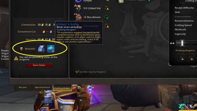 Craft Rewards in WoW: The War Within