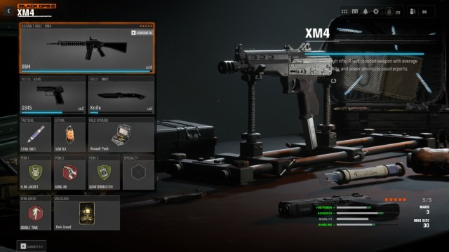 XM4 Black Ops 6 Perks and Equipment