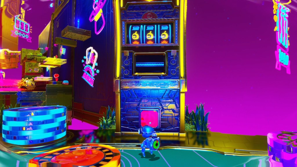 Todos los coleccionables de Slo-Mo Casino en Astro Bot