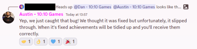 Austin O'Brien has acknowledge the achievement bug in Funko Fusion