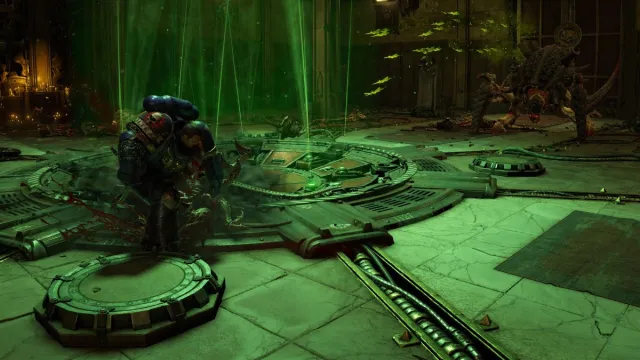 carnifex shooting in warhammer 40k space marine 2