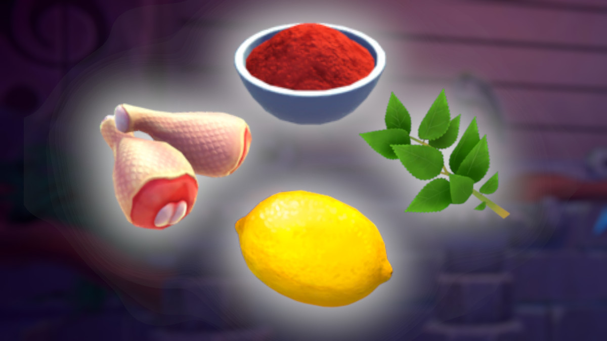 Chicken Souvlaki ingredients in Disney Dreamlight Valley