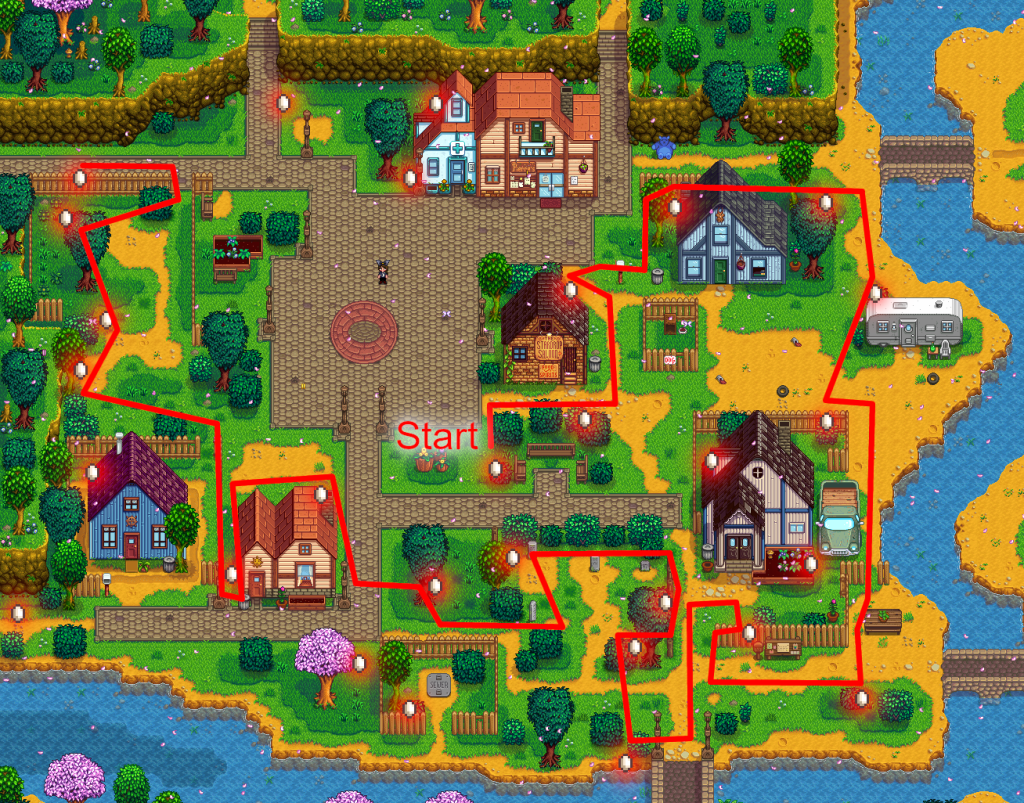 The best Egg Hunt routes in Stardew Valley