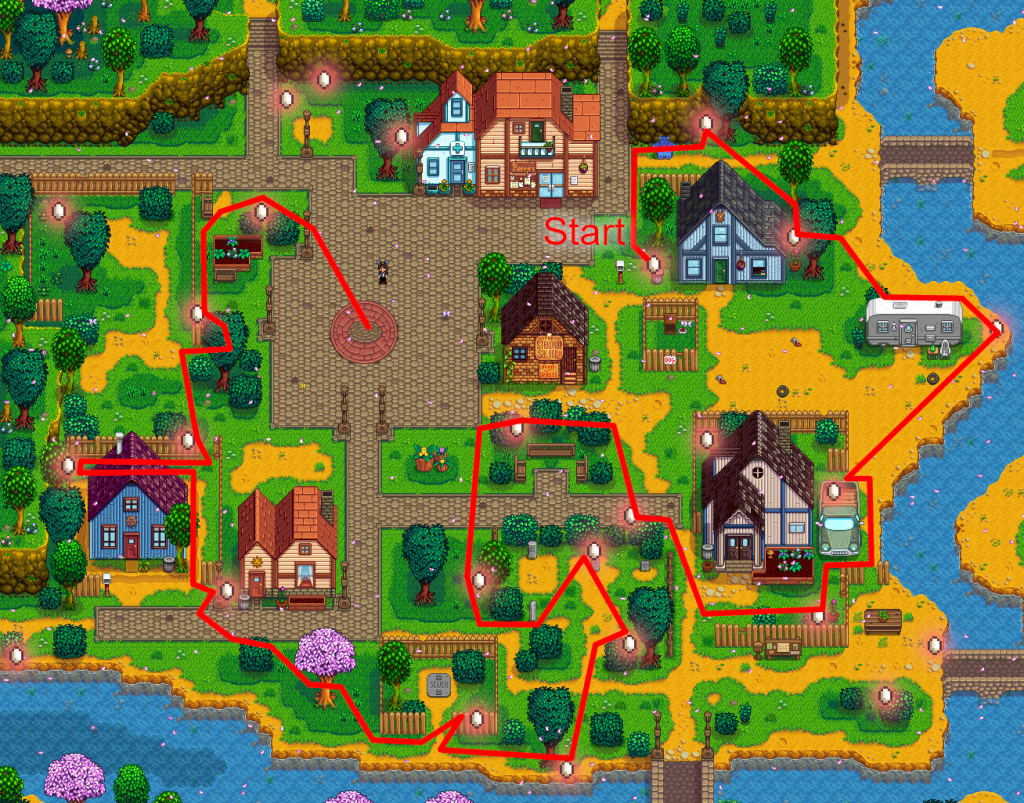 Las mejores rutas de Egg Hunt en Stardew Valley