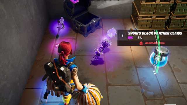 Fortnite Shuri's black panther claws on the ground