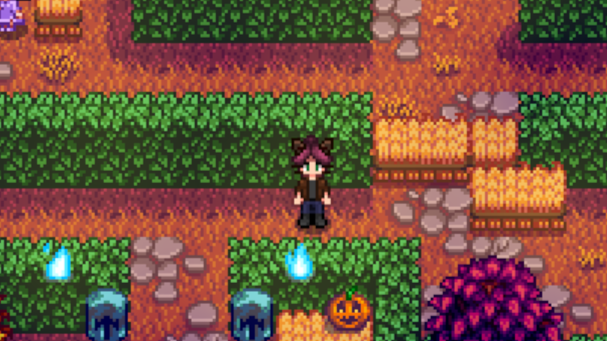 The Maze at the Spirit's Eve Festival in Stardew Valley