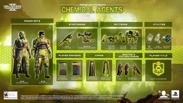 Helldivers 2 - chemical agents warbond - everything in the new warbond