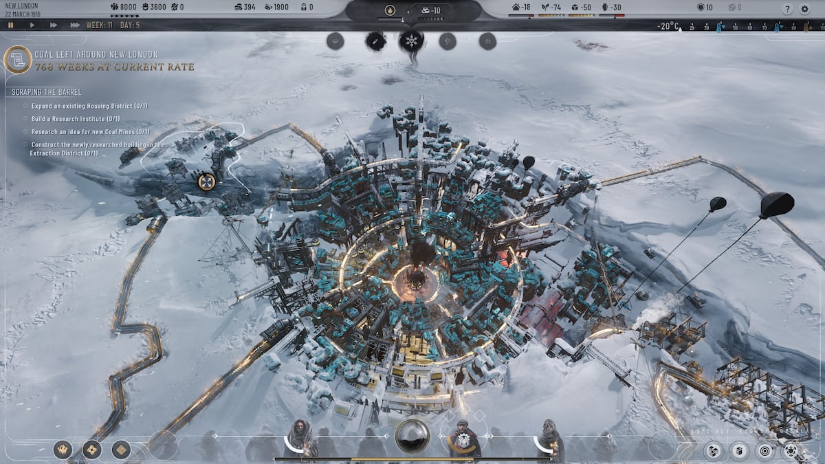 Cómo completar Scraping the Barrel en Frostpunk 2 Capítulo 1