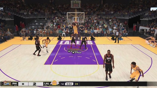 How to hang on the rim after a dunk in NBA 2K25