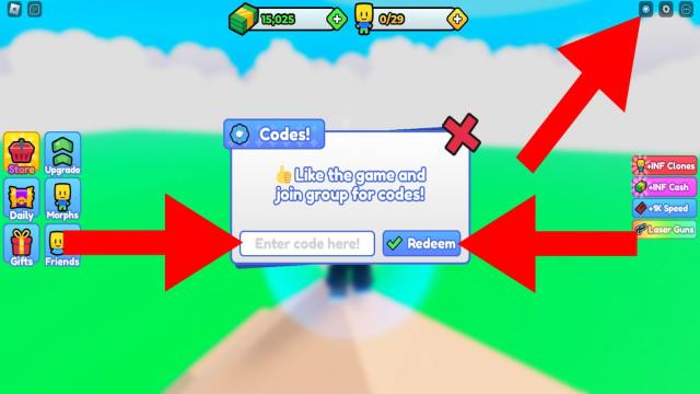 How to redeem Clone Simulator codes