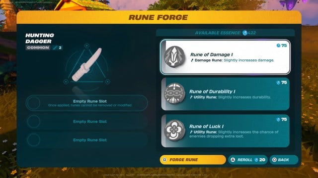 Rune Forge recipe