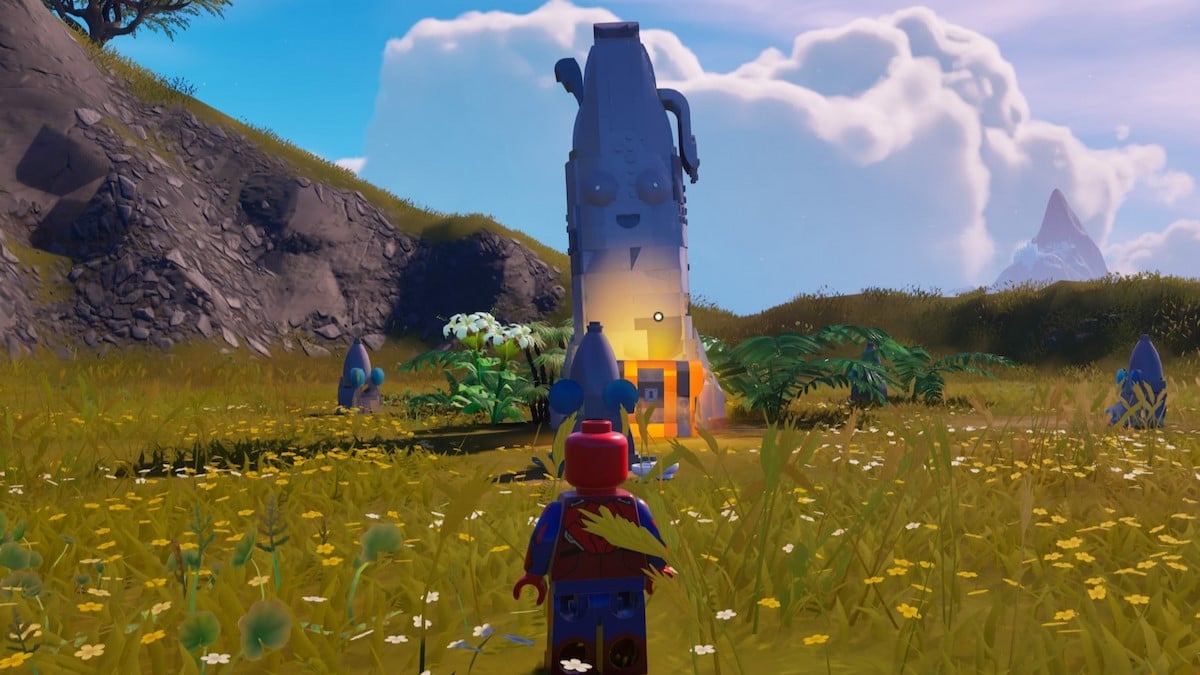 How to visit a Peely Island Head in LEGO Fortnite