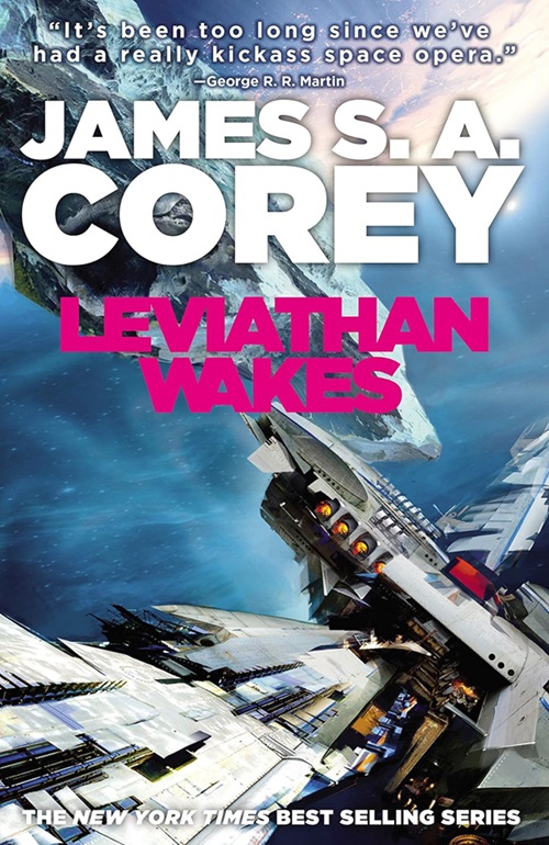 Leviathan Wakes book cover from The Expanse series by Jam,es S. A. Corey