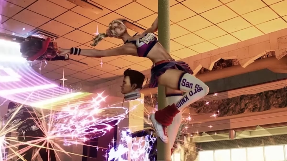 Juliet and Nick's head in Lollipop Chainsaw RePop