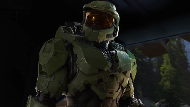 Master Chief in his iconic green suit (Halo)