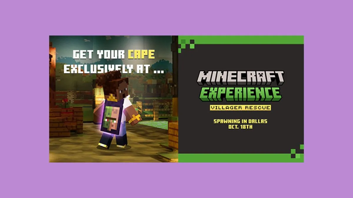 Minecraft Experience: Villager Rescue is a real-life touring adventure with an exclusive in-game reward