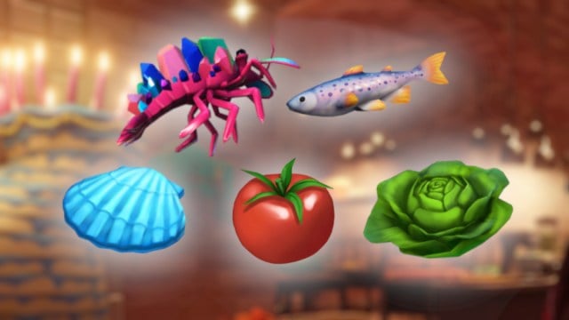 Ingredients for Rainbouillabaisse in Disney Dreamlight Valley