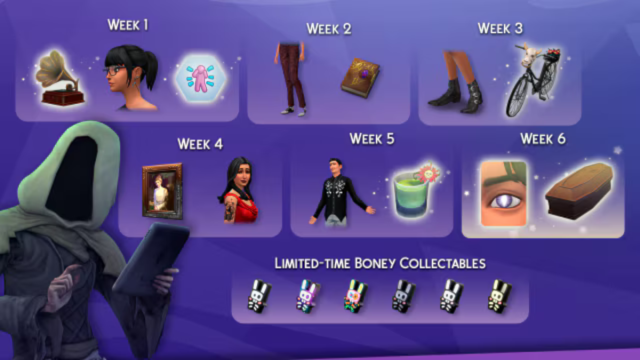 Reaper's Reward event rewards in The Sims 4