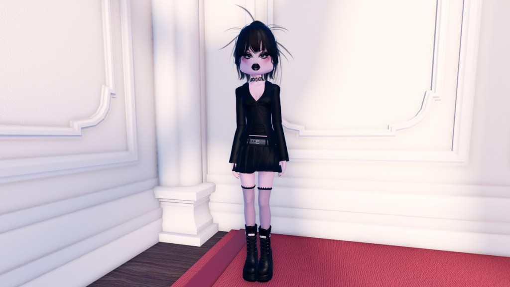 Cómo vestir a Trad Goth con un vestido para impresionar a Roblox