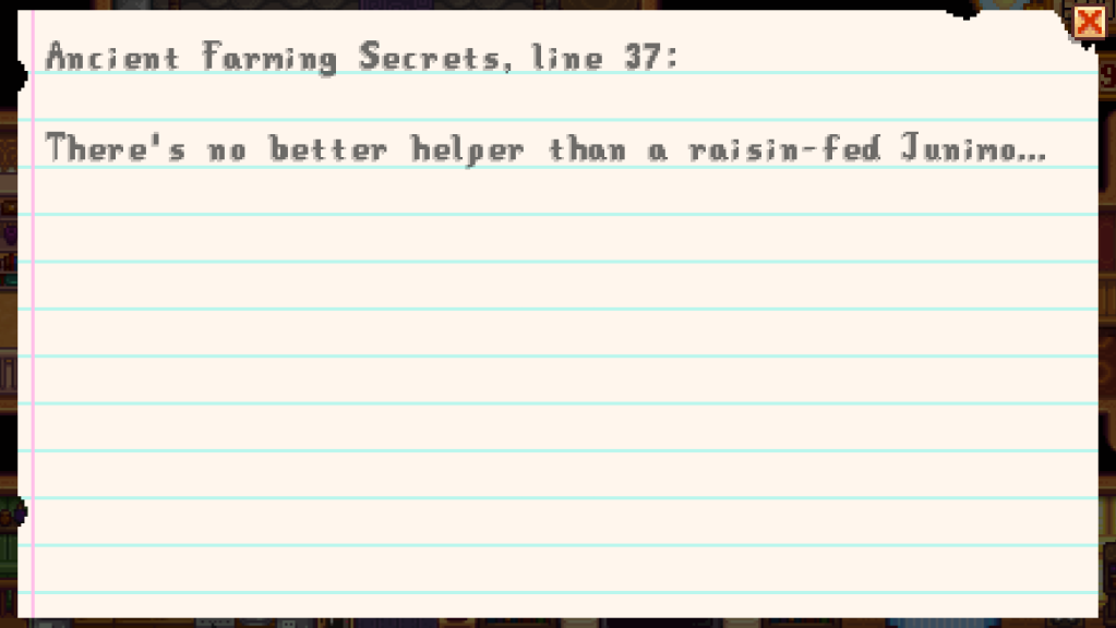 Secret Note #26 in Stardew Valley