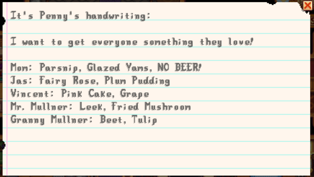 Todas las Notas Secretas en Stardew Valley y cómo resolverlas