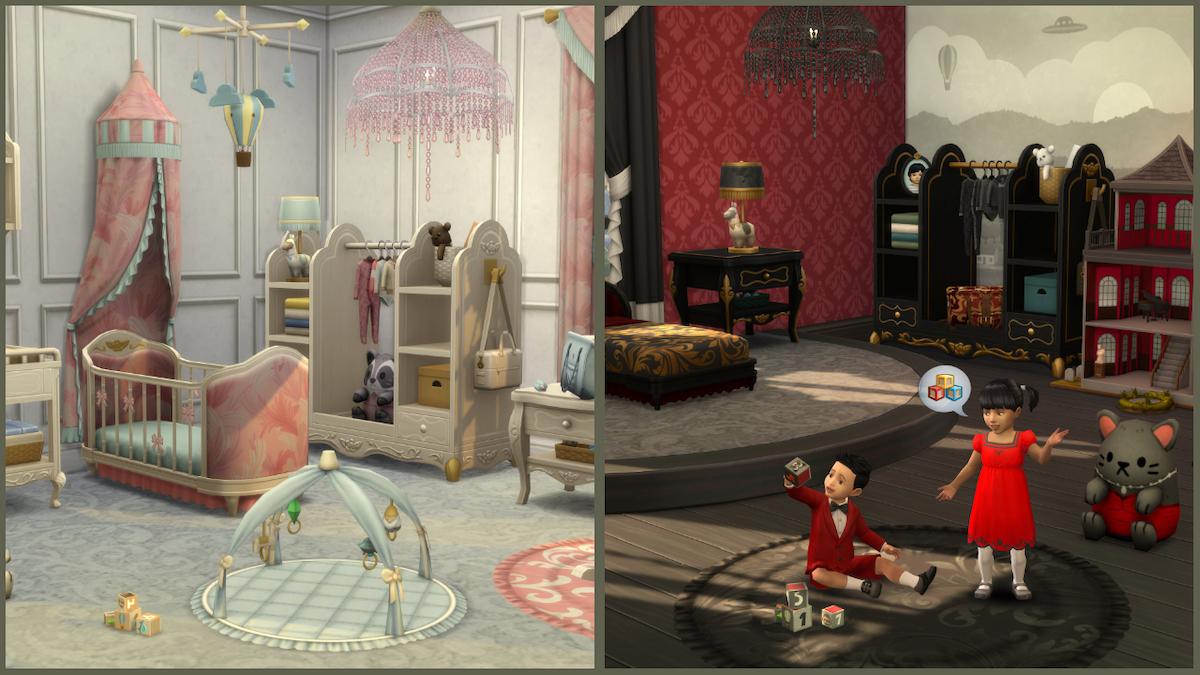 The Sims 4 Storybook Nursery and Artist Studio Kits release date and Build Mode features