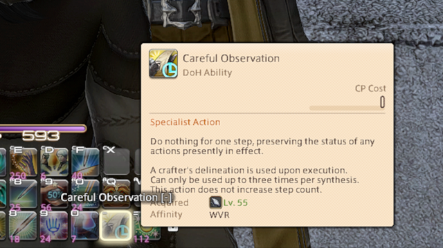 Becoming a specialist in a class gives unique actions in Final Fantasy XIV