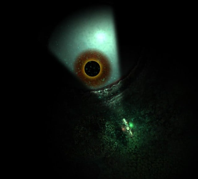 A giant eye in sunless sea's sea